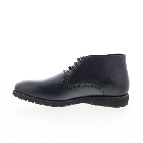 Propet Grady MDX012LBLK Mens Black Extra Wide 3E Leather Lace Up Chukkas Boots