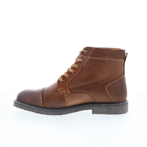 Propet Ford MDX032LBR Mens Brown Extra Wide Leather Casual Dress Boots