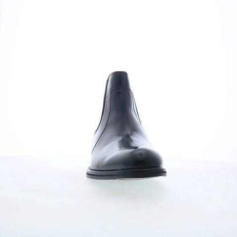 Johnston & Murphy Meade 15-8055 Mens Black Leather Slip On Chelsea Boots