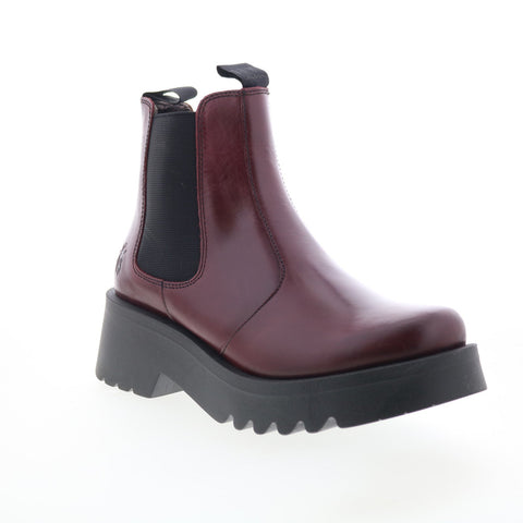Fly London Medi MEDI789FLY-002 Womens Purple Leather Slip On Chelsea Boots