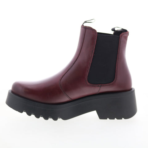 Fly London Medi MEDI789FLY-002 Womens Purple Leather Slip On Chelsea Boots