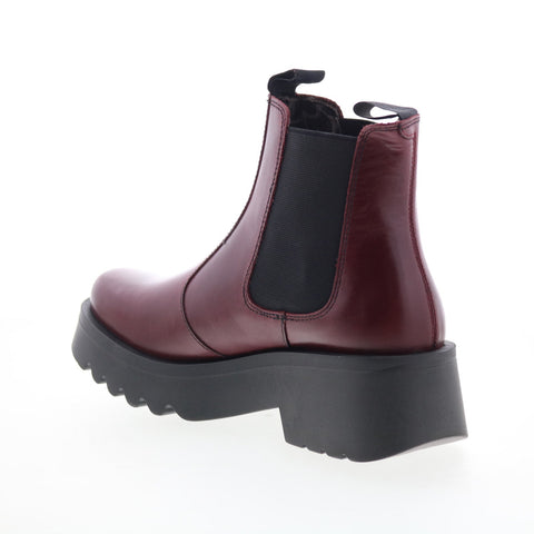 Fly London Medi MEDI789FLY-002 Womens Purple Leather Slip On Chelsea Boots