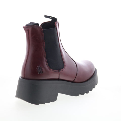Fly London Medi MEDI789FLY-002 Womens Purple Leather Slip On Chelsea Boots