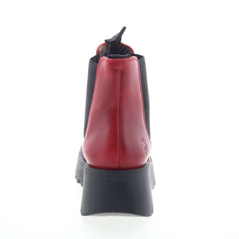 Fly London Medi MEDI789FLY-006 Womens Red Leather Slip On Chelsea Boots