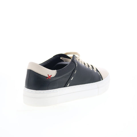 Miz Mooz Melisa Womens Black Leather Lace Up Lifestyle Sneakers Shoes