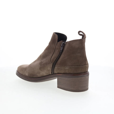 Clarks Memi Zip 26161361 Womens Brown Leather Zipper Ankle & Booties Boots
