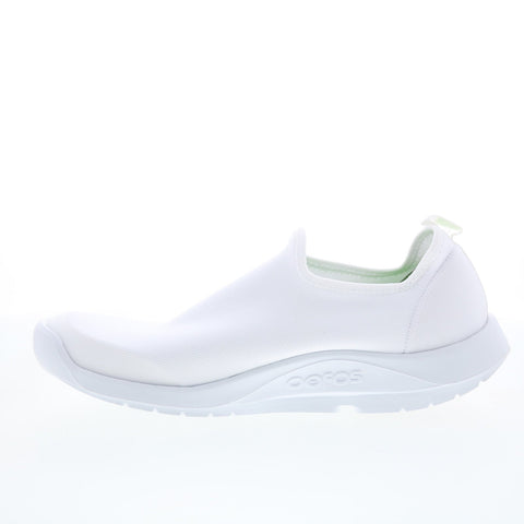 Oofos Oomg Sport 5085 Mens White Canvas Slip On Lifestyle Sneakers Shoes