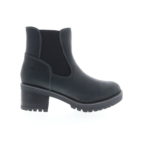 Bos. & Co. Mercy Wool Womens Black Leather Zipper Casual Dress Boots