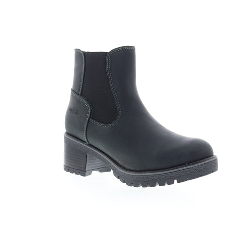 Bos. & Co. Mercy Wool Womens Black Leather Zipper Casual Dress Boots