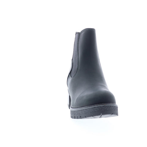 Bos. & Co. Mercy Wool Womens Black Leather Zipper Casual Dress Boots