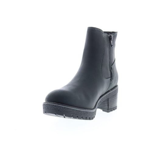 Bos. & Co. Mercy Wool Womens Black Leather Zipper Casual Dress Boots
