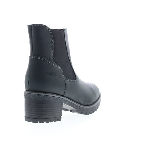 Bos. & Co. Mercy Wool Womens Black Leather Zipper Casual Dress Boots