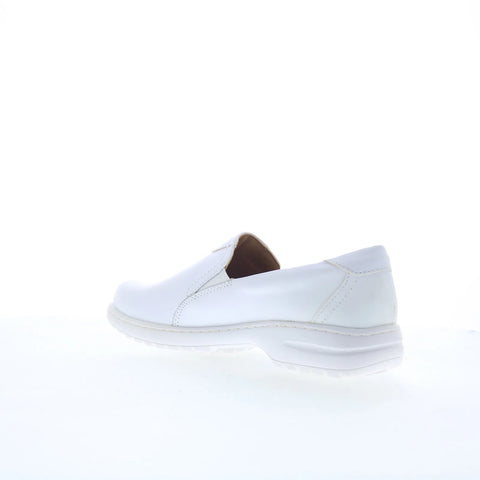 Nurse Mates Meredith 255904 Womens White Loafers & Slip Ons Casual Shoes
