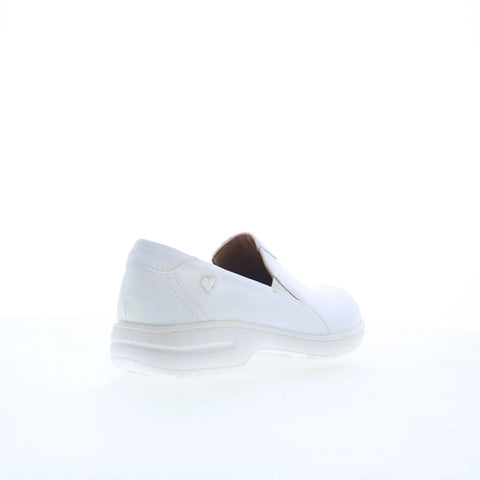 Nurse Mates Meredith 255904 Womens White Loafers & Slip Ons Casual Shoes