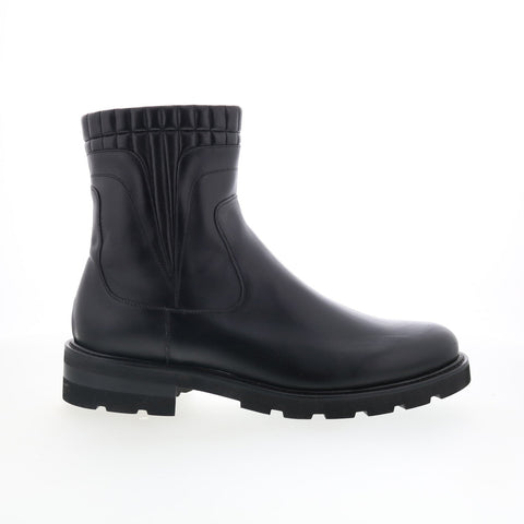 Mezlan Mez103 Mens Black Leather Zipper Casual Dress Boots