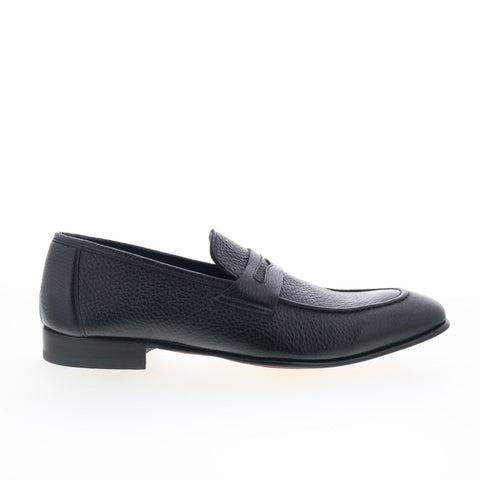 Mezlan Mez104 Mens Black Leather Loafers & Slip Ons Penny Shoes