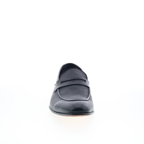 Mezlan Mez104 Mens Black Leather Loafers & Slip Ons Penny Shoes