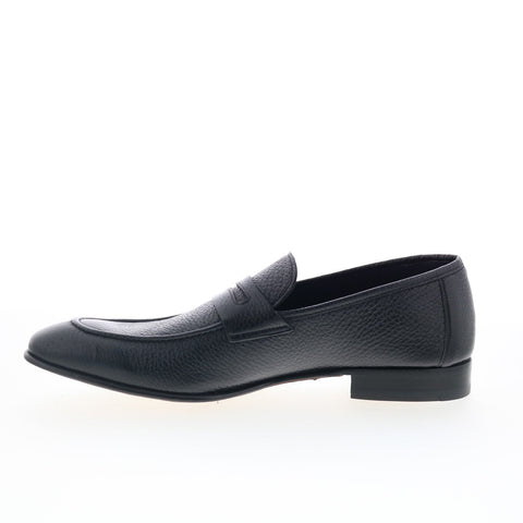 Mezlan Mez104 Mens Black Leather Loafers & Slip Ons Penny Shoes