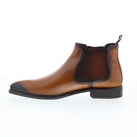 Mezlan Mez106 Mens Brown Leather Slip On Chelsea Boots