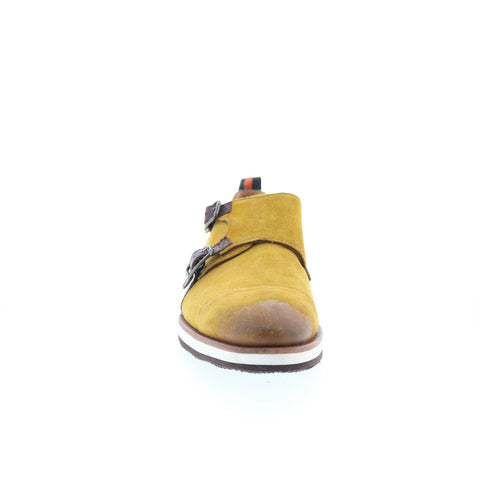 Mezlan Mez107 Mens Yellow Suede Loafers & Slip Ons Casual Shoes