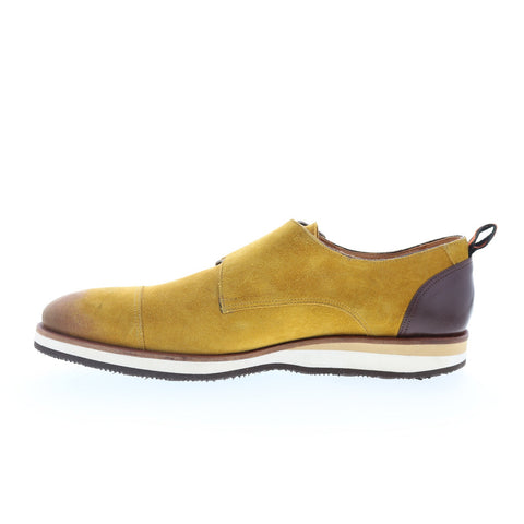 Mezlan Mez107 Mens Yellow Suede Loafers & Slip Ons Casual Shoes