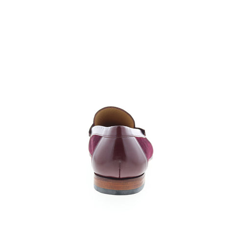 Mezlan Mez113 Mens Burgundy Suede Loafers & Slip Ons Casual Shoes