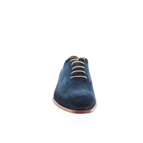 Mezlan Mez117 Mens Blue Suede Oxfords & Lace Ups Plain Toe Shoes