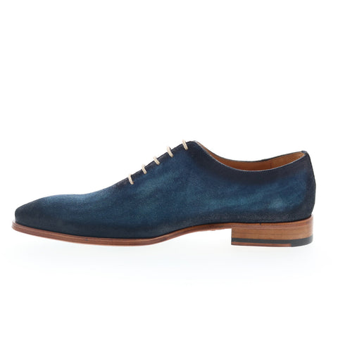 Mezlan Mez117 Mens Blue Suede Oxfords & Lace Ups Plain Toe Shoes