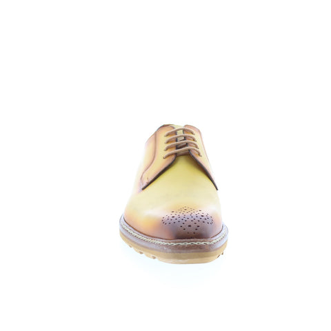 Mezlan Mez120 Mens Yellow Leather Oxfords & Lace Ups Casual Shoes