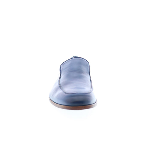 Mezlan Mez127 Mens Blue Leather Loafers & Slip Ons Casual Shoes