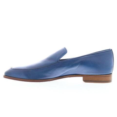 Mezlan Mez127 Mens Blue Leather Loafers & Slip Ons Casual Shoes