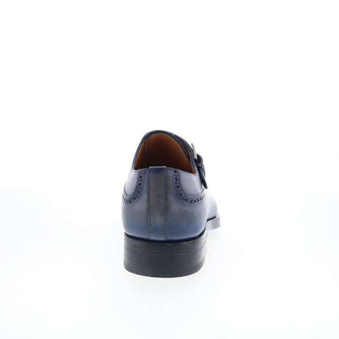 Mezlan Mez131 Mens Blue Leather Loafers & Slip Ons Casual Shoes