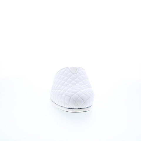 Mezlan Mez137 Mens White Leather Slip On Mules Slippers Shoes