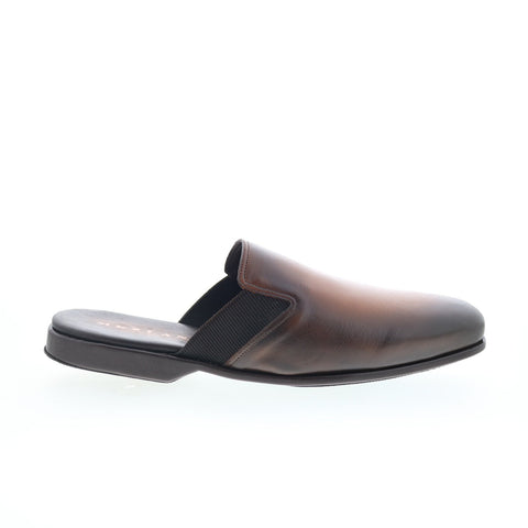 Mezlan Mez138 Mens Brown Leather Slip On Mules Slippers Shoes