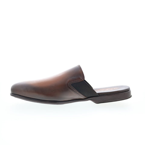Mezlan Mez138 Mens Brown Leather Slip On Mules Slippers Shoes
