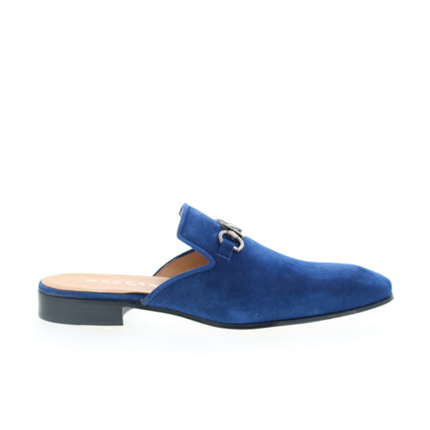 Mezlan Mez156 Mens Blue Suede Slip On Mules Slippers Shoes