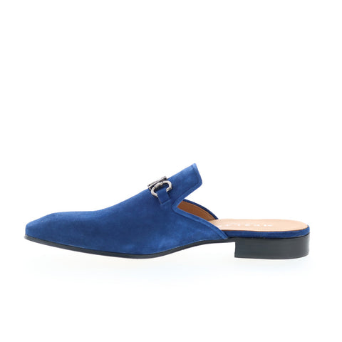 Mezlan Mez156 Mens Blue Suede Slip On Mules Slippers Shoes
