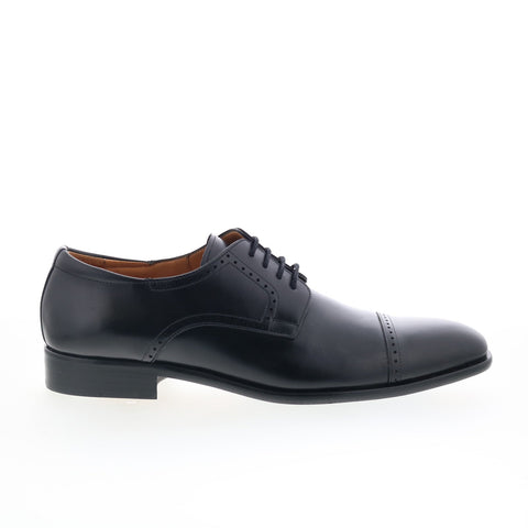 Mezlan Mez159 Mens Black Leather Oxfords & Lace Ups Cap Toe Shoes
