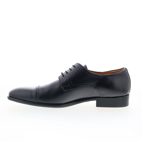 Mezlan Mez159 Mens Black Leather Oxfords & Lace Ups Cap Toe Shoes