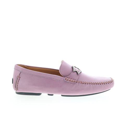 Mezlan Mez161 Mens Purple Leather Loafers & Slip Ons Casual Shoes