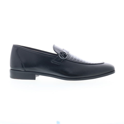 Mezlan Mez166 Mens Black Leather Loafers & Slip Ons Casual Shoes