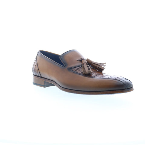 Mezlan Mez167 Mens Brown Leather Loafers & Slip Ons Tasseled Shoes