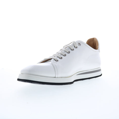 Mezlan Mez168 Mens White Leather Lace Up Lifestyle Sneakers Shoes