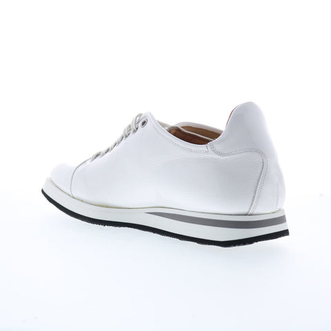 Mezlan Mez168 Mens White Leather Lace Up Lifestyle Sneakers Shoes