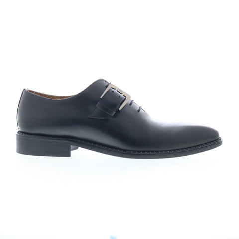 Mezlan Mez172 Mens Black Leather Hook & Loop Oxfords & Lace Ups Casual Shoes