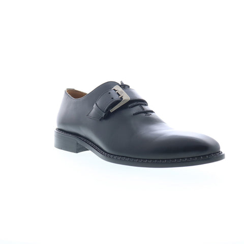 Mezlan Mez172 Mens Black Leather Hook & Loop Oxfords & Lace Ups Casual Shoes