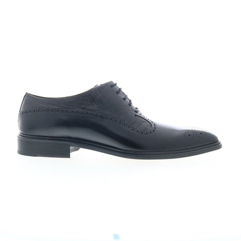 Mezlan Mez173 Mens Black Leather Oxfords & Lace Ups Casual Shoes