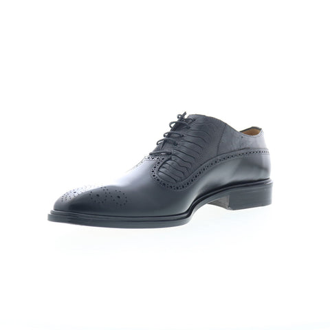 Mezlan Mez173 Mens Black Leather Oxfords & Lace Ups Casual Shoes