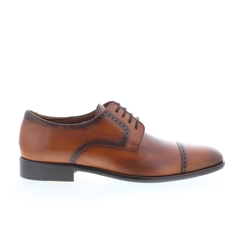 Mezlan Mez176 Mens Brown Leather Oxfords & Lace Ups Cap Toe Shoes