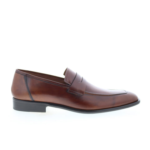 Mezlan Mez180 Mens Brown Leather Loafers & Slip Ons Penny Shoes